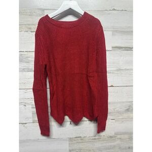 Copper Key Pullover Sweater Kids Medium Red EUC